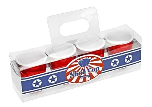 Fairly Odd Novelties Redneck-Themed Shot Glasses – 2 Oz Melamine Cups (4-Pack) 1