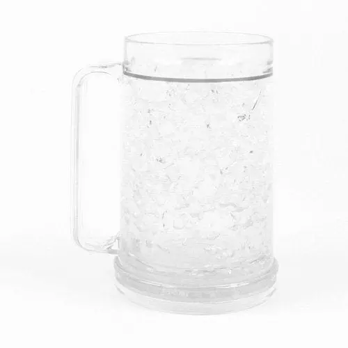 Freezer-Ready Double-Walled Beer Mug – 16 Oz Clear Insulated Tumbler For Ice-Free Sipping 1