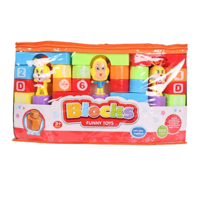 Funny Building Blocks Set – 44-Piece Creative Construction Toy (9034A) 1