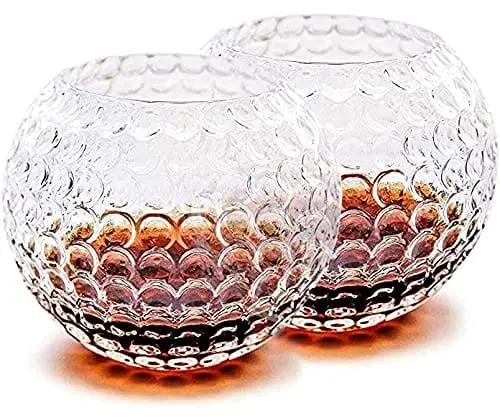 Golf-Themed Whiskey Glasses – Handcrafted Set Of 2, 10 Oz Each, Ideal Gifting For Golf Enthusiasts 1