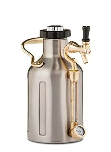 Growlerwerks Ukeg – 64Oz Stainless Steel Carbonated Growler With Precision Pressure Control 1