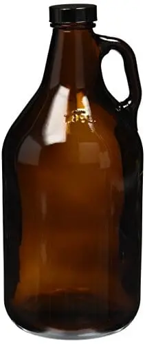 Home Brew Ohio Amber 1/2-Gallon Glass Growler – Classic Homebrew Jug 1
