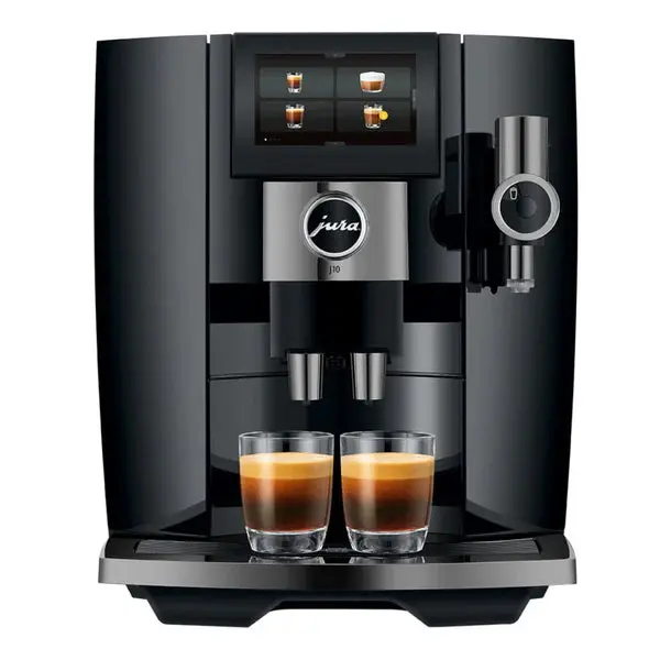 Jura J10 Piano Black Compact Automatic Coffee Maker 1