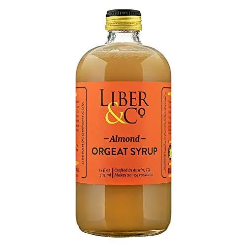 Liber & Co. Almond Orgeat Syrup – Small-Batch Crafted With Roasted Almonds, 17 Oz 1
