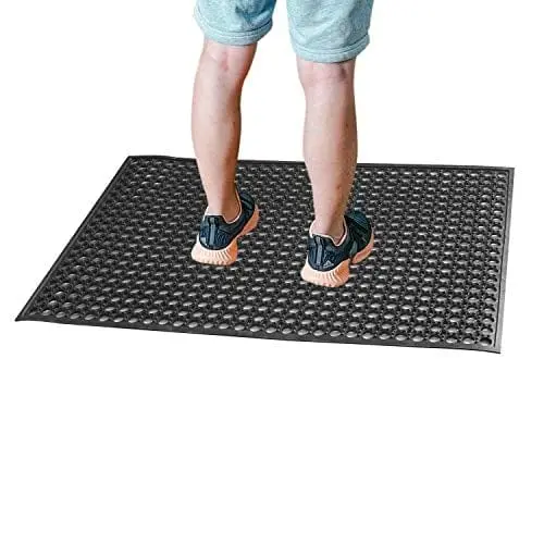 Non-Slip Rubber Door Mat For Kitchens & Restaurants – Compact Anti-Fatigue Floor Mat (24" X 36") 1