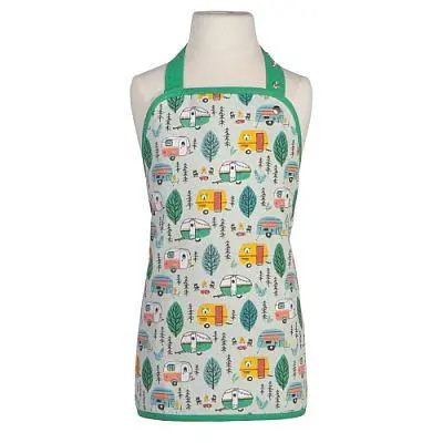 Nowdesigns Happy Camper Kids Apron – Adjustable Cotton Canvas 1