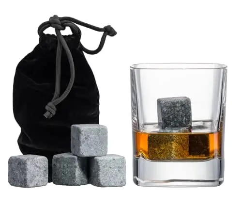 Quiseen Soapstone Whiskey Chill Stones – Set Of 9 In Gift Box With Velvet Pouch 1