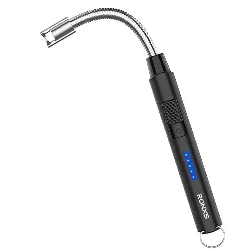 Ronxs Rechargeable Plasma Arc Lighter – Usb-C Electric Candle Lighter With Flexible Neck & Hanging Hook 1