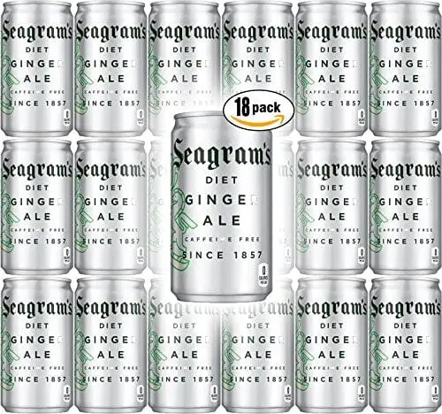Seagram'S Diet Ginger Ale, 7.5 Fl Oz Mini Cans (18-Pack) 1