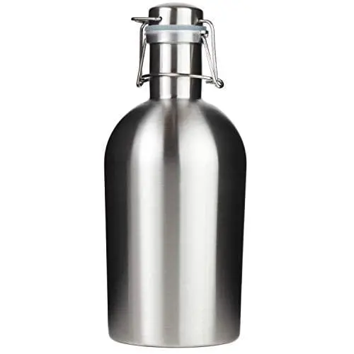 Trenton Gifts 2-Liter Stainless Steel Flip-Top Growler – Leak-Proof & Durable 1