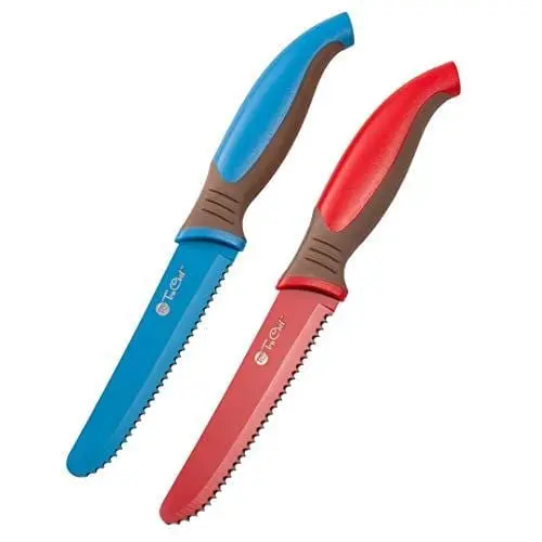 Truchef Kids’ Safety Knife Set – Ergonomic Tomato, Steak, Citrus, Chocolate & Bread Knives 1