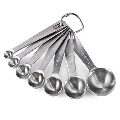 U-Taste 7-Piece 18/8 Stainless Steel Measuring Spoon Set – Precision Dry & Liquid Measurements 1