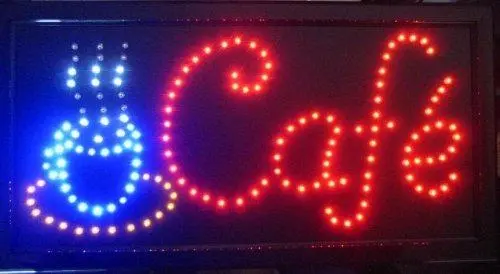 Ubigear 19-Inch Animated Led Open Sign — Motion-Activated Neon Light For Cafés, Clubs & Retail Stores 1