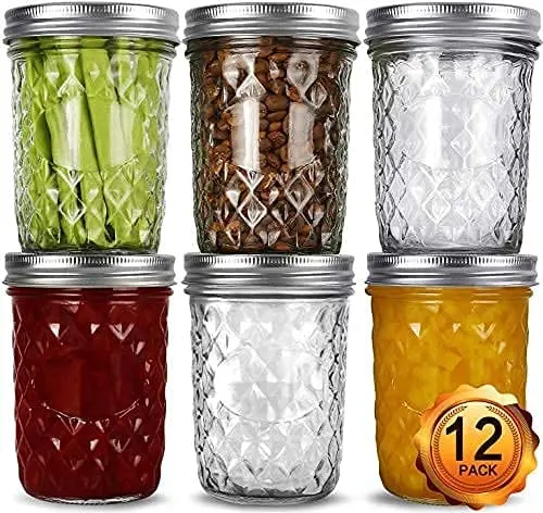 Verones Wide-Mouth 16 Oz Mason Jars – 12-Pack With Lids & Bands For Preserving, Gifting, Or Creative Home Projects 1