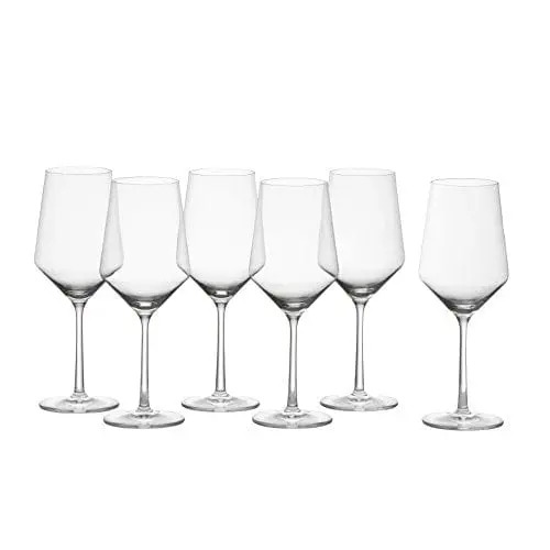 Zwiesel Glas Tritan Crystal Pure Stemware Set – 6-Piece All-Purpose Red Or White Wine Glasses (Cabernet Style) 1